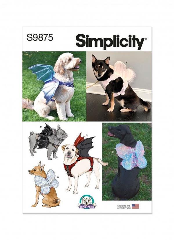 Simplicity Sewing Pattern 9875 for Pets, A (S-M-L) - Intermediate