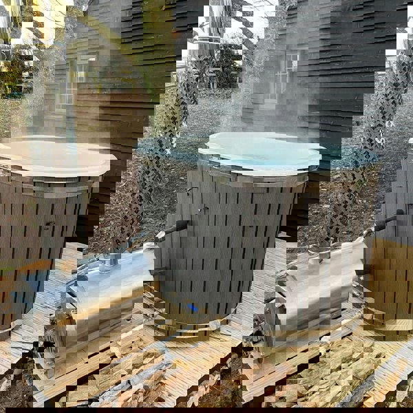 Wood Fired Ofuro Style Hot Tub | Fibreglass Liner | for couples.