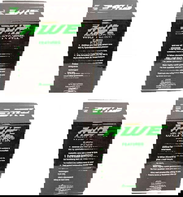 Awe 2 x AWERide Folding Tyres 27.5 x 2.20 cm MTB and 2 x AWE Inner Tubes 27.5" x 1.75-2.25 Schrader Valve