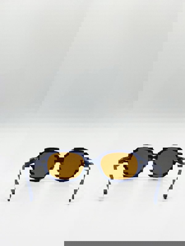 SVNX Retro Style Oval Plastic Frame Sunglasses