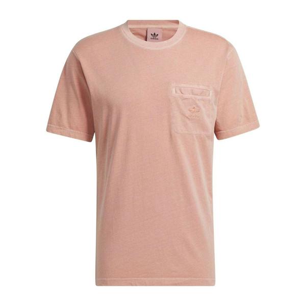 Adidas Mens Essentials Dyed Pocket T-Shirt - Clay - 
