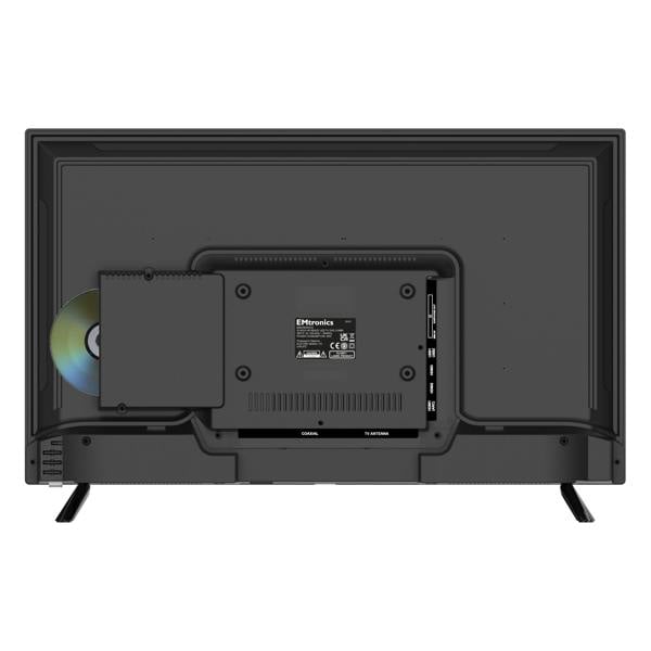 EMtronics 32" LED TV with Built-in DVD Player - Black