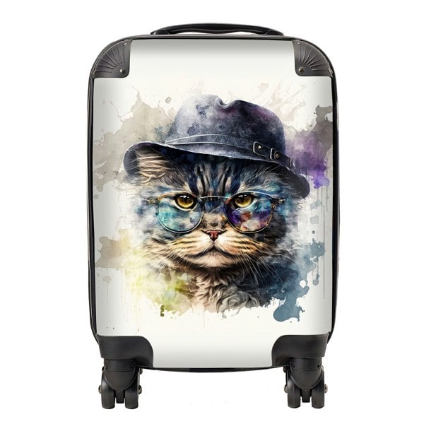 Warren Reed Selkirk Rex Cat Splashart Suitcase