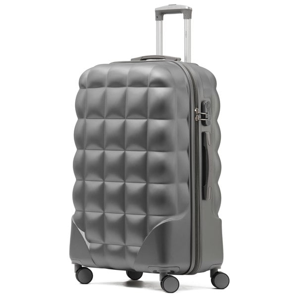 Flight Knight Large 29" Check-in Hard Case Bubble Design Suitcase- 8 Spinner Wheels