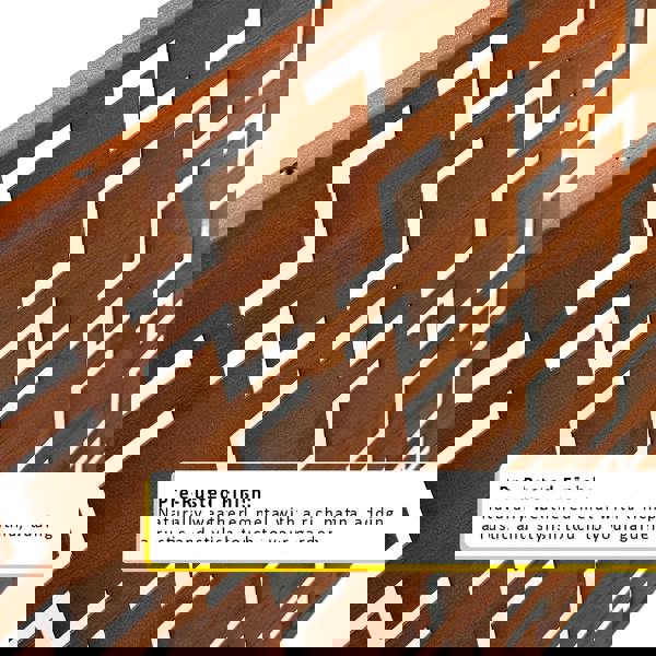 Nicoman Metal Indoor/Outdoor Privacy Screen with Stand 120cm x 180cm - Squares