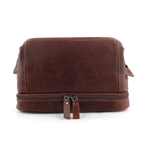 PRIMEHIDE Men’s Leather Wash Bag