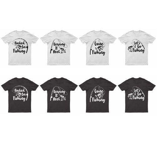 Mens Premium Fishing Logos T-shirt