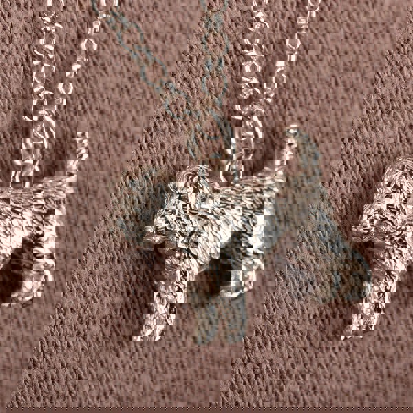 Extra Large Cockapoo Silver Necklace - Personalised - MYLEE London