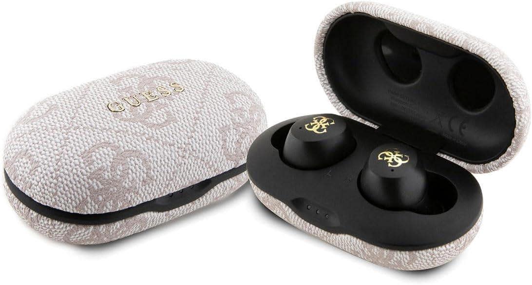 Guess 4G Metal Logo True Wireless Earbuds with Charging Case Pink - GUTWSP4EGP