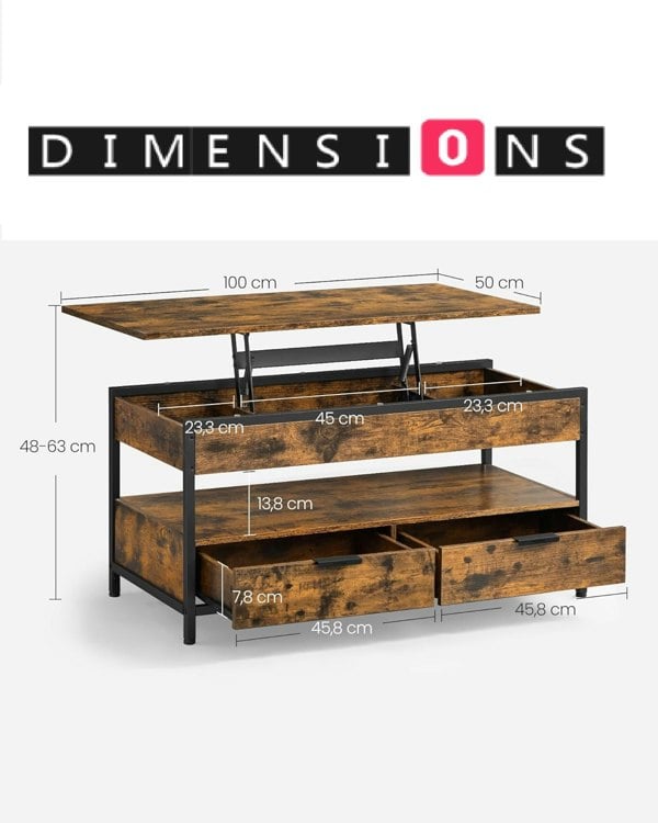 Modcraft Coffee Table with Storage Drawers