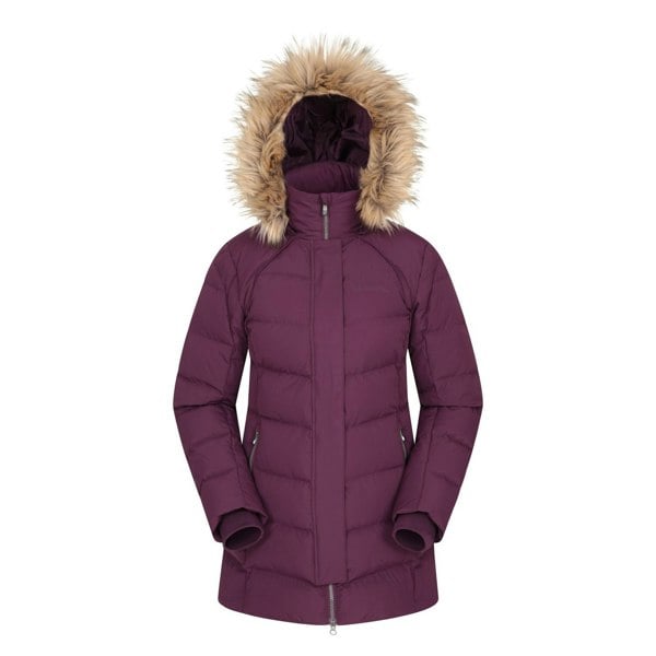 Mountain Warehouse Womens/Ladies Isla II Long Down Jacket - Purple