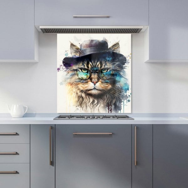 Warren Reed - Designer Siberian Cat Splashart Kitchen Splashback