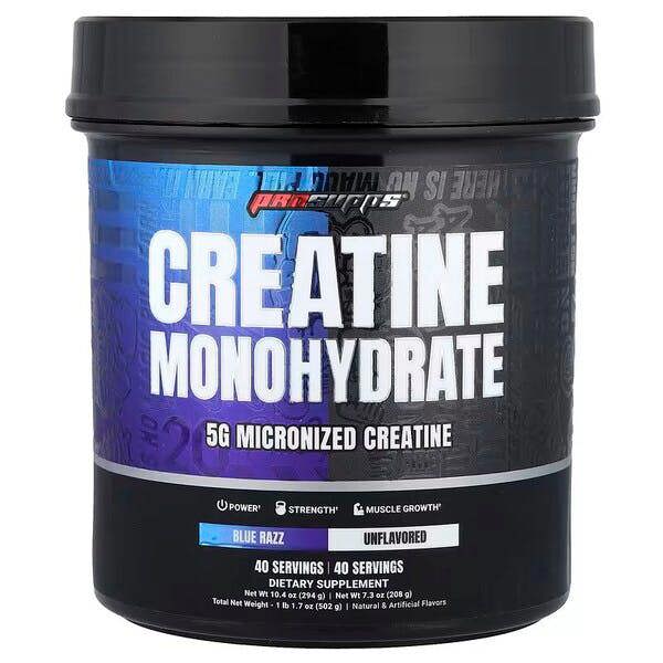 ProSupps Creatine Monohydrate Dual Tube, Blue Razz & Unflavored - 502g