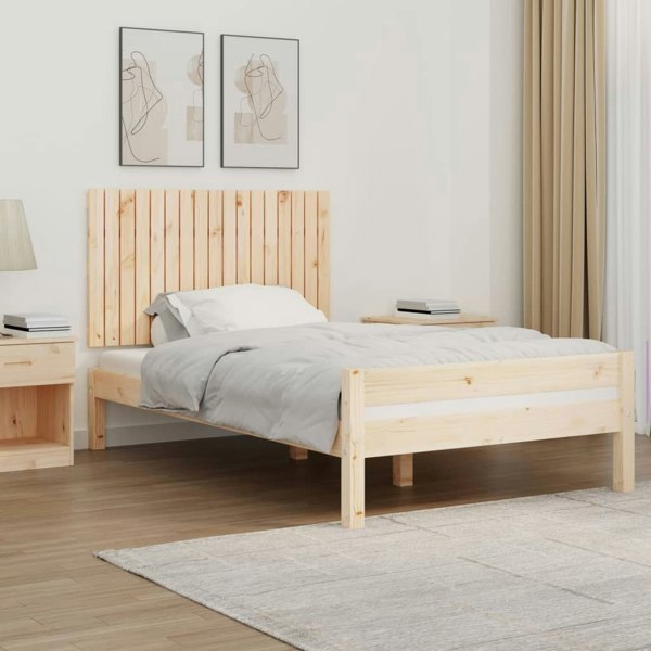 Berkfield Wall Headboard 108x3x60 cm Solid Wood Pine