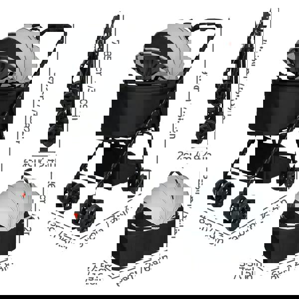 Skylos Pet Stroller Dog Cat Puppy Pram Pushchair Travel Cart Buggy Carrier