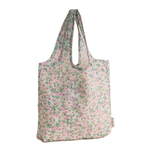 Cath Kidston Ditsy Floral Tennis Foldable Shopper - Green/Pink/Abbeystone/Yellow - 