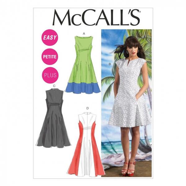 McCalls 6741 Paper Sewing Pattern – Women's Dress, Easy