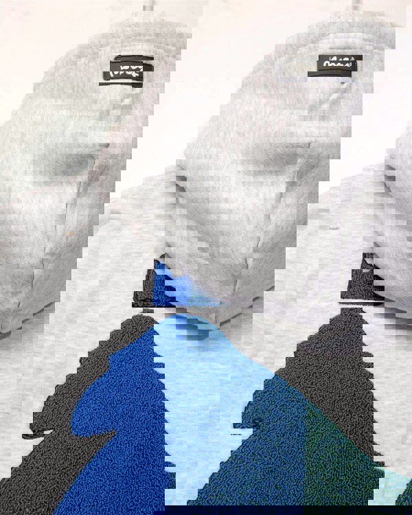 Money Chenille Block Fader Hood Grey