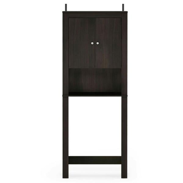 WALPLUS Indo Double Door Bath Cabinet, Espresso | Elegant Interior Wall Decoration