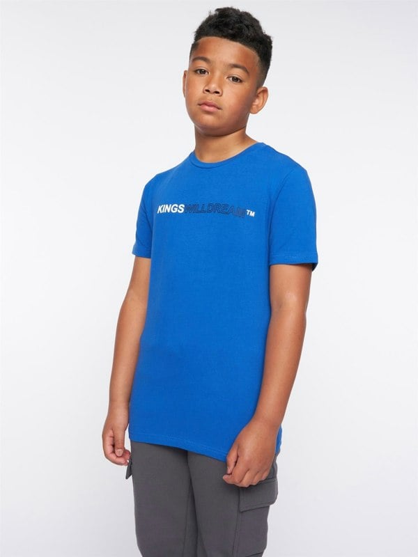 Kings Will Dream Quinn T-Shirt - Lapis Blue / Black / White