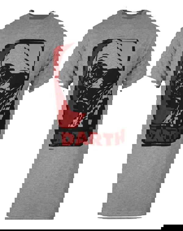 Star Wars Mens Grey Darth Vader Short Sleeved T-Shirt