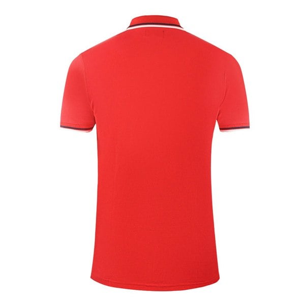 Aquascutum Twin Tipped Collar Brand Logo Polo Shirt - Red