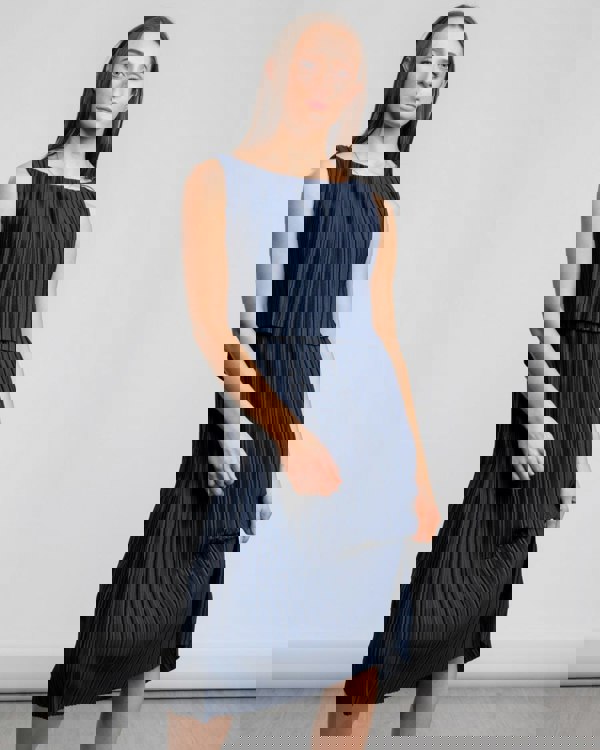 Great Plains Narcissus Jersey Pleated Womens Dress