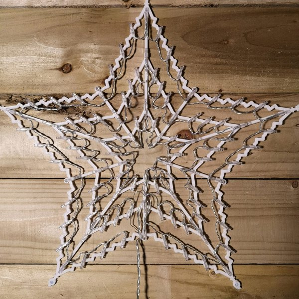 Samuel Alexander 50cm Multi Colour LED Window Star Light Up Indoor/Outdoor Christmas Decorations