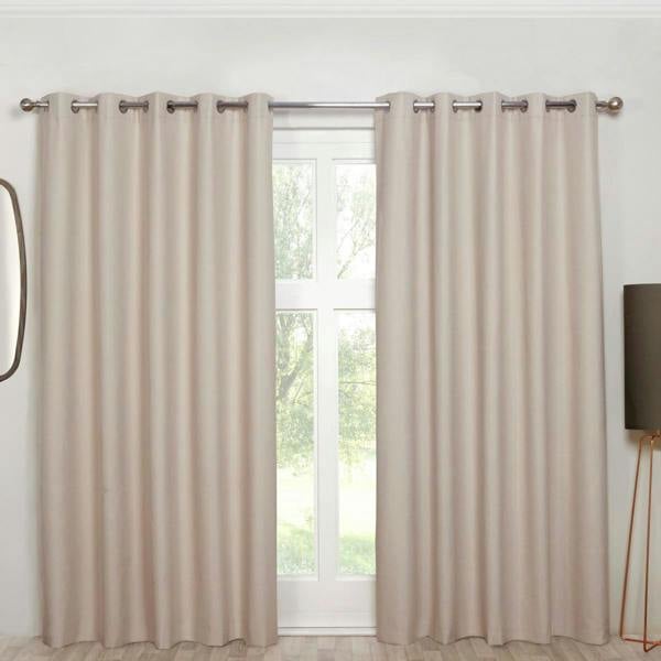 Cosmos Natural Eyelet Curtains