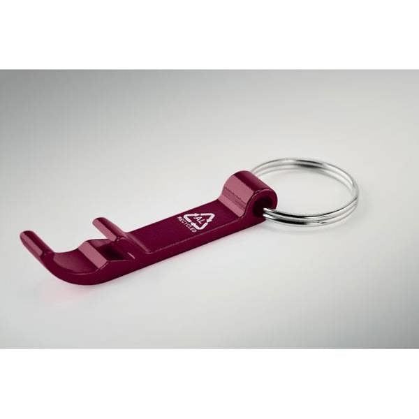MidOcean Ovikey Recycled Aluminium Keyring - Burgundy - 