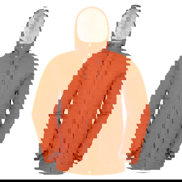 Mountain Warehouse Mens Coastline Borg Waterproof Jacket - Rust