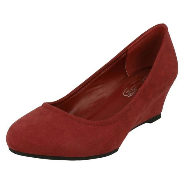 Spot On Ladies Spot On Wedge Pumps