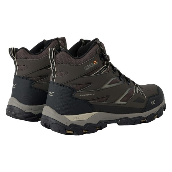 Regatta Mens Holcombe III Walking Boots - Peat/Gold Fawn