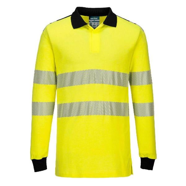PW3 Modaflame Knit Hi-Vis FR Long Sleeve Polo Shirt - Hi-Vis Trousers
