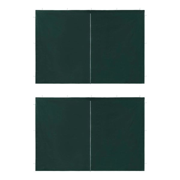 Berkfield Party Tent Sidewall 2 pcs with Zipper PE Green