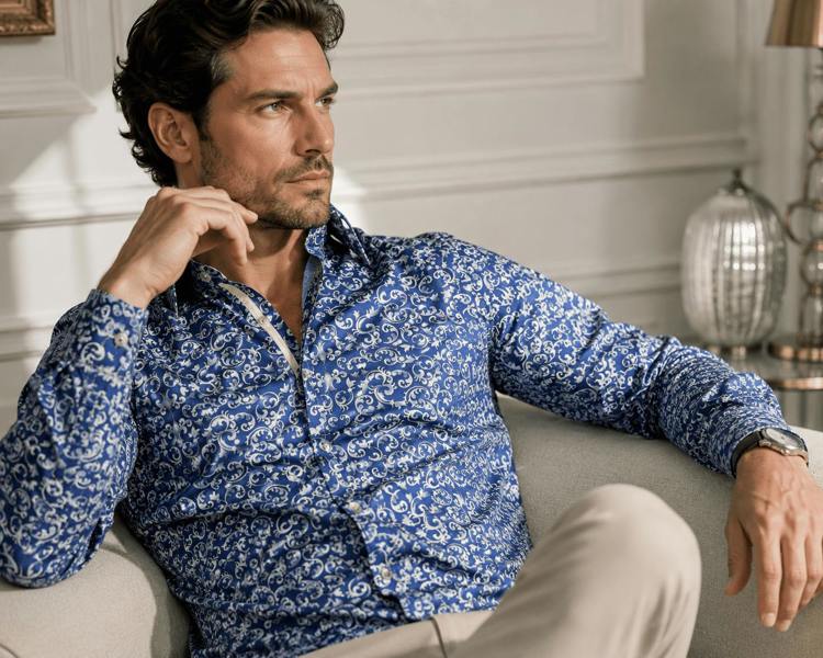 ORNAMENTAL PAISLEY PRINT SHIRT - Claudio Lugli Shirts