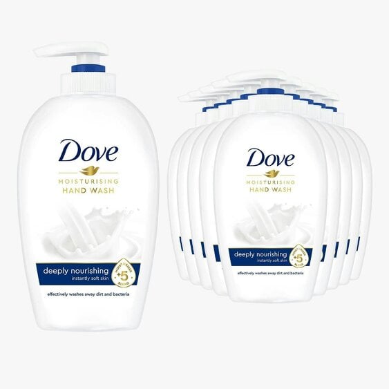 Dove Moisturising Liquid Hand Wash Deeply Nourishing for Soft Skin 250ml, 18Pack