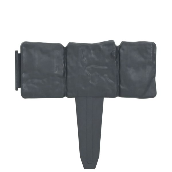 Berkfield Lawn Fence Stone Look 41 pcs Plastic 10 m