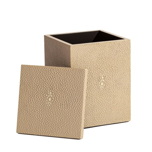 POSH TRADING COMPANY Chelsea Cotton Wool Box - Shagreen Natural