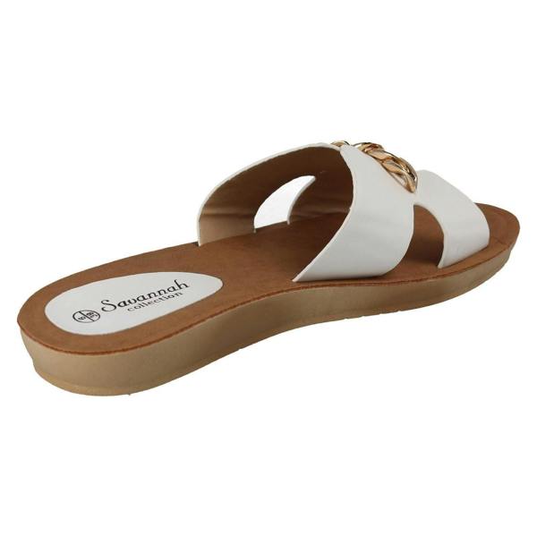 Savannah Ladies Savannah Open Toe Casual Mules