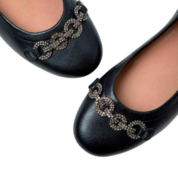 Fit Flop Womens/Ladies Allegro Sparkle Ballerina Flats - Black - Black - 100% Mixed
