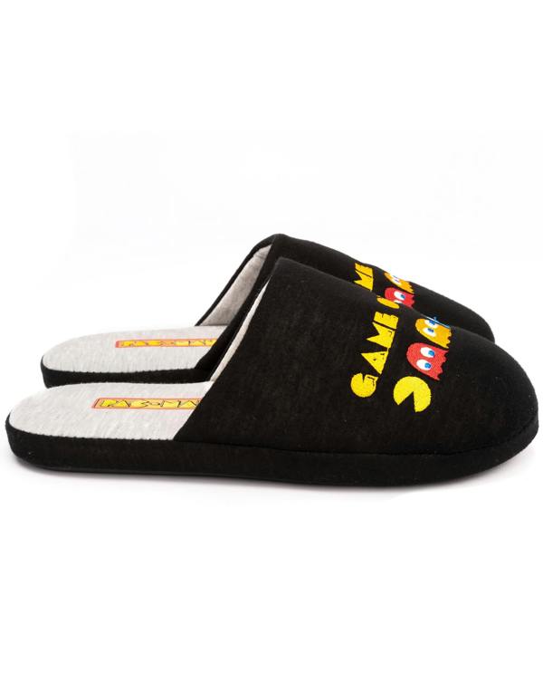 Pacman Mens Black Mule Slippers [dis]