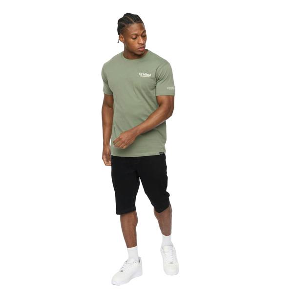 Crosshatch Mens Simtanks T-Shirt - Olive - 