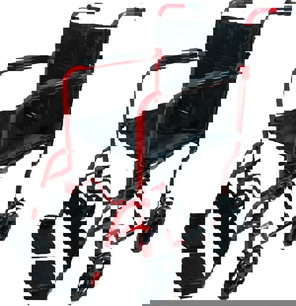 Aidapt Aluminium Compact Transport Wheelchair Red