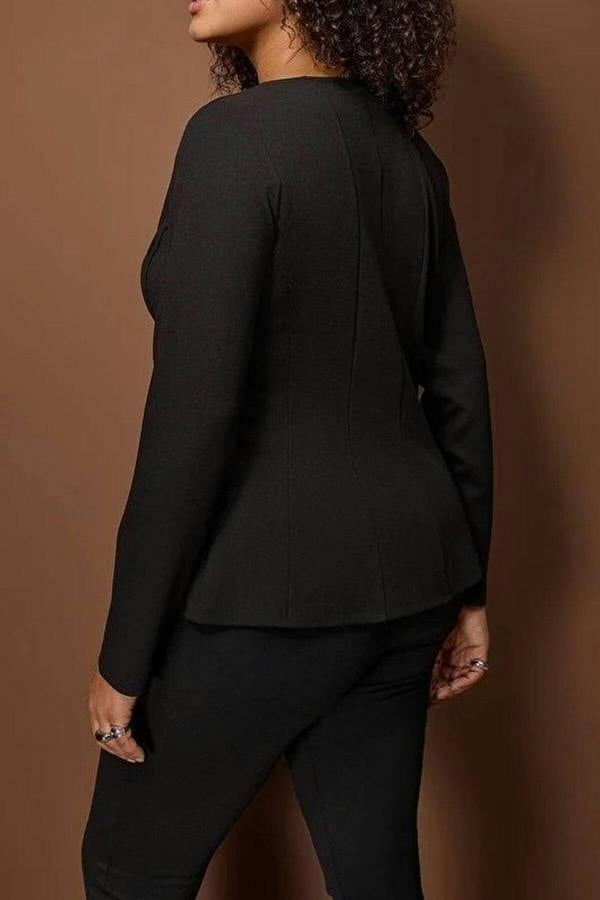 WOVCOR Knit Plus Size Blouse