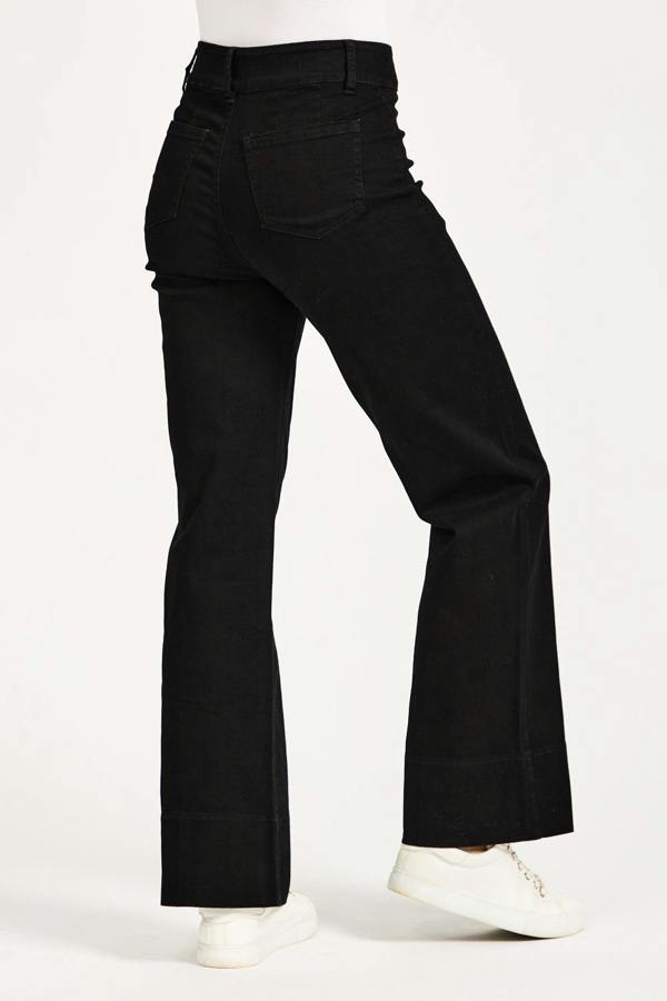 Mudflower Denim Wash Wide Leg Jeans