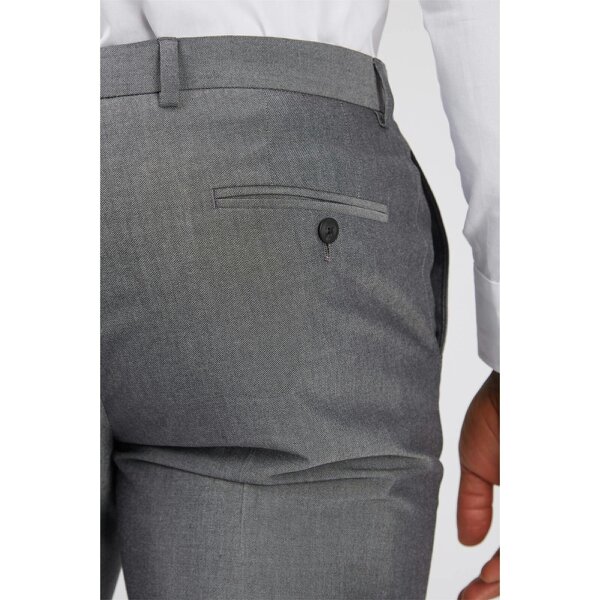 Limehaus Slim Fit Silver Grey Trousers