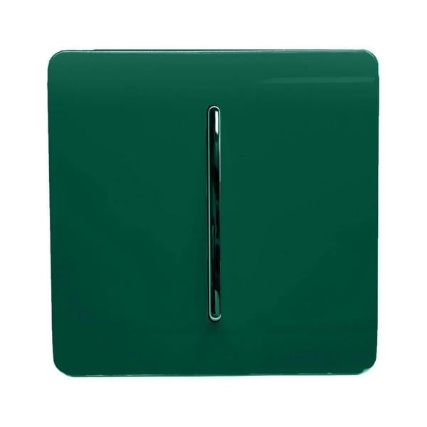 Trendi Switch 1 Gang 1 or 2 way Rocker Light Switch in Dark Forest Green