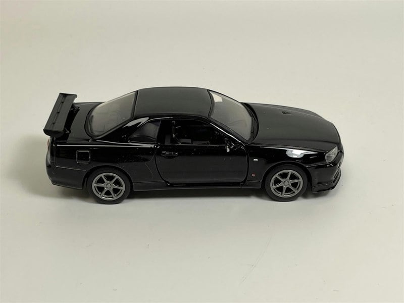 Tayumo Nissan GT R34 V Spec II RHD Black 1:36 Scale Tayumo 36115210