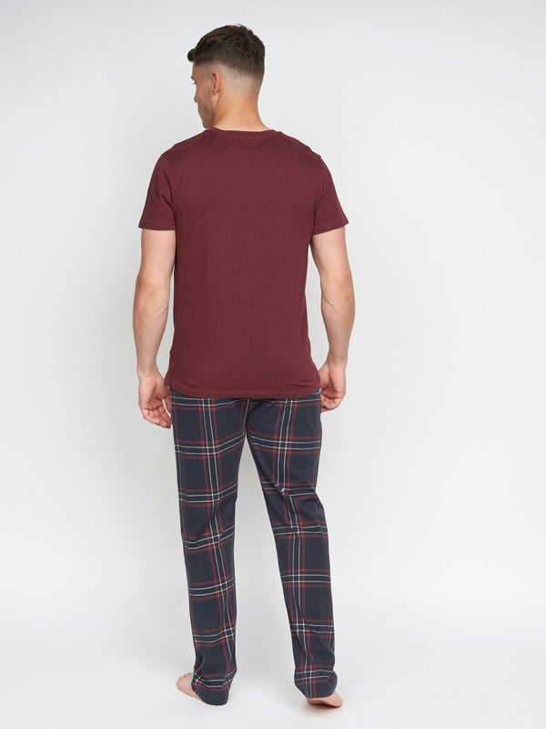 Duck and Cover Callister Loungewear Set Burgundy